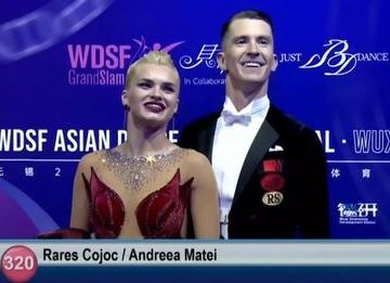 MUREȘEANUL RAREȘ COJOC ȘI ANDREEA MATEI – BRONZ LA GRAND SLAM-UL WDSF DIN WUXI, CHINA