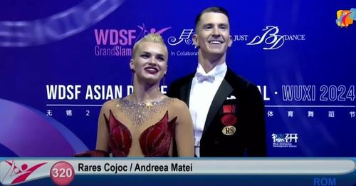 MUREȘEANUL RAREȘ COJOC ȘI ANDREEA MATEI – BRONZ LA GRAND SLAM-UL WDSF DIN WUXI, CHINA