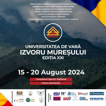 FORUMUL CIVIC AL ROMANILOR DIN COVASNA, HARGHITA ȘI MUREȘ, ORGANIZEAZĂ UNIVERSITATEA DE VARĂ DE LA IZVORUL MUREȘULUI